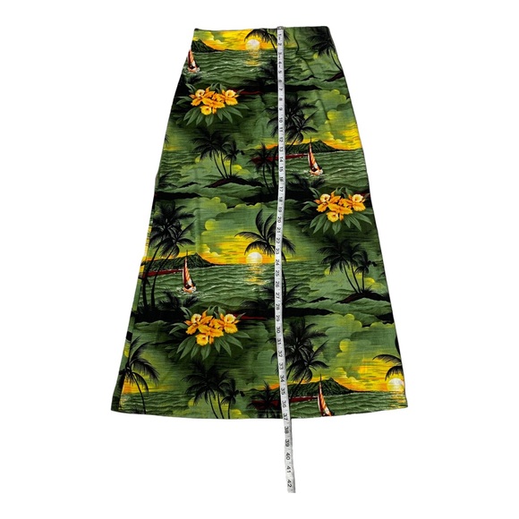Vintage y2k 2000s tropical 2 piece set skirt crop top - Picture 6 of 9